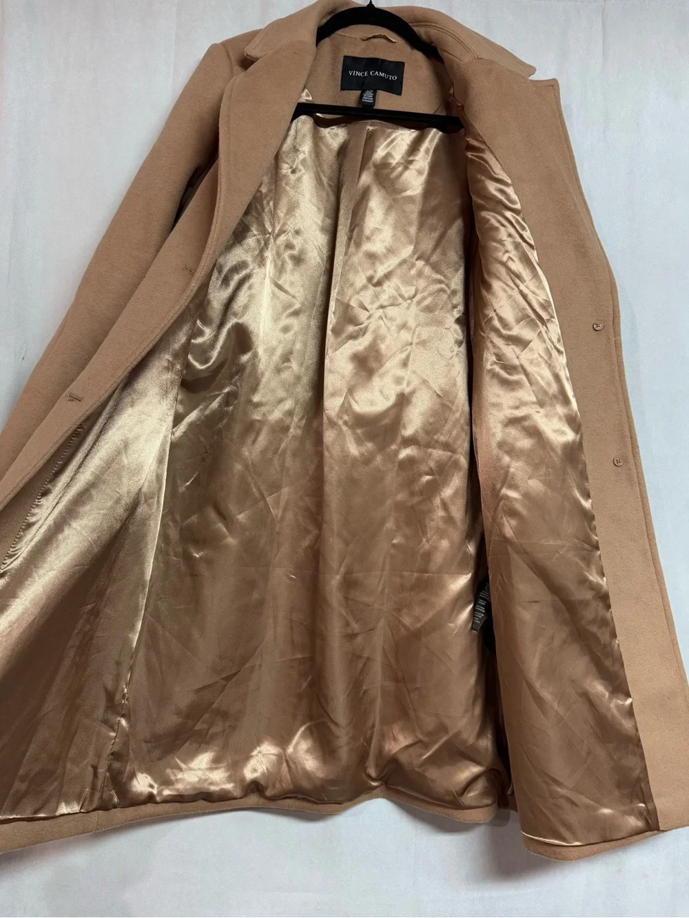 Vince Camuto Camel Wool-Blend Coat NWOT - Picture 4 of 5